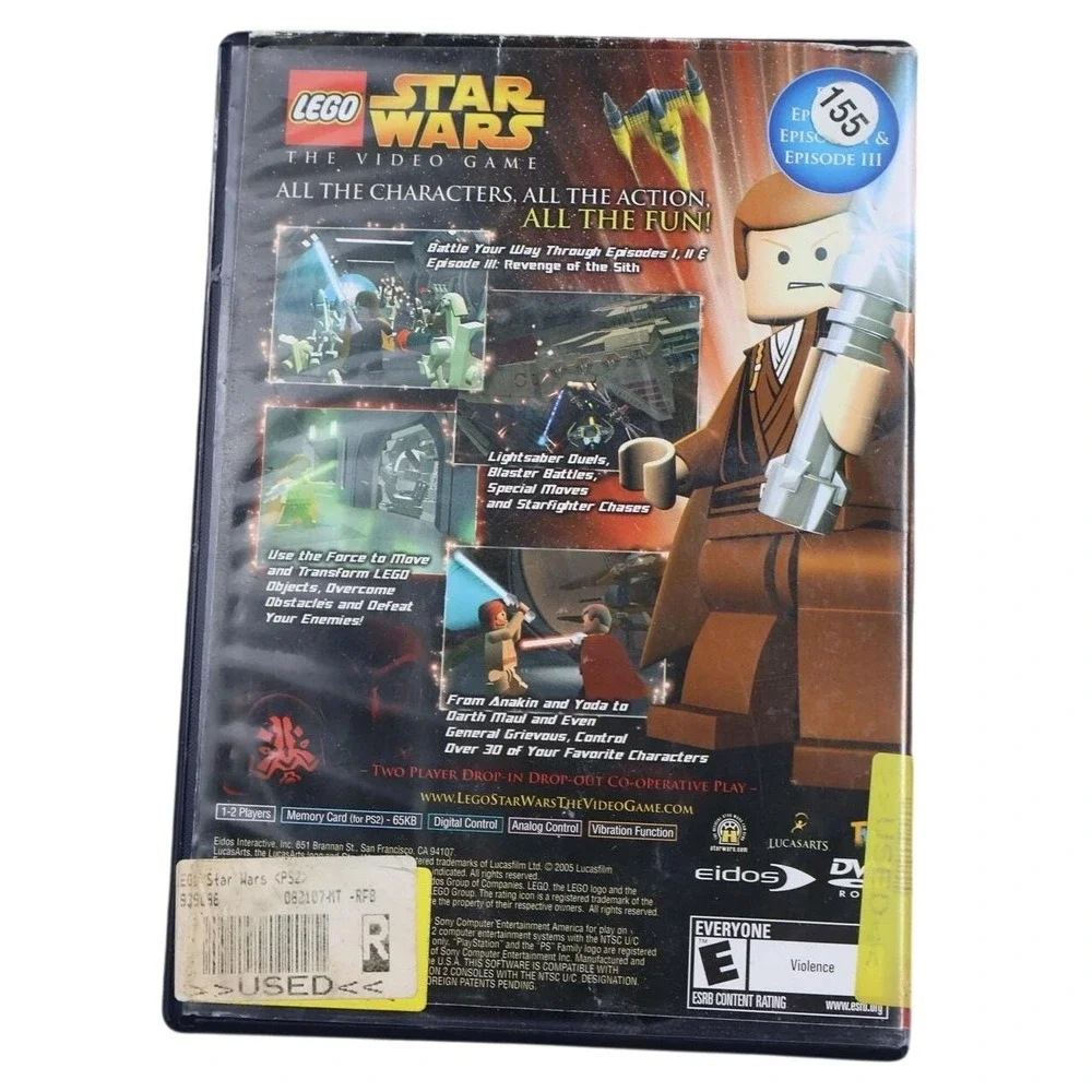 LEGO‎ Star Wars The Video Game Sony PlayStation 2 PS2 Greatest Hits Complete